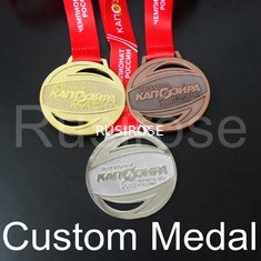 China Custom gold silver run medal,personalized Antique bronze honor runner sport medal,City Game Competition club award medal supplier