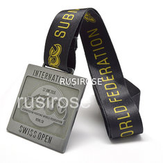 China China Medal Manufacturers, Custom Square Medals, Red Ribbon Medals, Soft Rectangle Medals supplier
