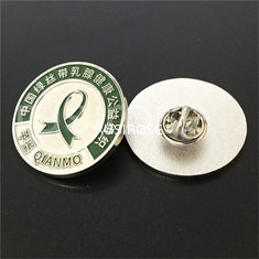 China Love charity team imitation metal badges customized, public welfare community group round badge production supplier