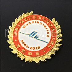 China Personalized 3D three-dimensional wheat ear side metal badge custom, three-dimensional wheat ear side celebration badge supplier
