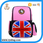 European UK flag school backpack bag for kids