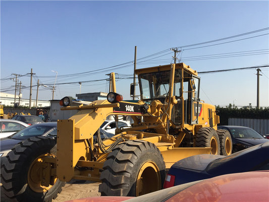 China Used Cat 140K Motor Grader C7 engine A/C cabin with Original Paint supplier