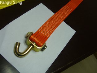 China ratchet tie down with single J hooks supplier