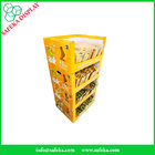 Advertising Portable printed corrugated merchandise shelf pop&pos display for toys with hooks