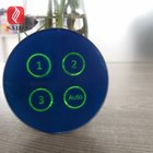 3mm clear tempered glass with blue color silk screen printed for transllucent LED lighting switch button