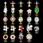 NEW Arrival 10*5*MM God 3D Clear Bow Nail Charm-You Will Get 1 Nail Charm from China jewelry factory