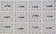 Nail Art Stickers,Nail Art Decals, Water Slide Nail Stickers, (TJ01-12 pink gold)