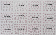 Wholesaler Nail Art Stickers,Nail Art Decals, Water Slide Nail Stickers, (TJ013-024 pink silver)