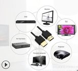 Custom OEM Male to Male High Quality HDMI Cable Factory price 19C+1 Black color for TV/Monitor/Projector