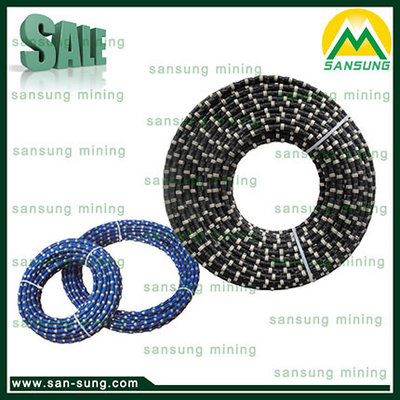 Rubber Plastic Spring Diamond Wire For Cutting Marble and Granite