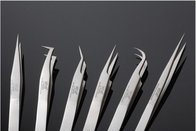 Beauty Precise Straight Curved Head Eyebrow Eyelashes Extension Tweezers