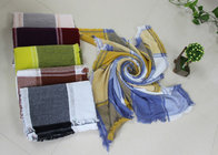 250g 140*140cm100%Acrylic woven jacquard plaid mixed color poncho Hot sale high quality factory  keep warm fashion scarf