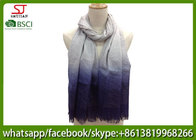 Chinese factory frayed ombre lightweight scarf 100% Viscose 70*180cm spring summer autumn sun protection