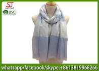 China factory supply joint stripe yarn dyed fabric spring summer scarf 80*190cm100% Polyester keep fashion chiffon