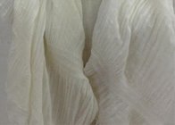 China factory direct supply crinkle white wrinkle spring summer thin scarf100*180cm 100% Polyester pashmina keep fashion