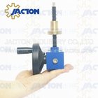 Reliable JTC2.5 2.5kn small adjustable miniature gear screw jack with hand wheel for equipment lifting