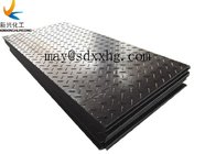 excavator construction black trackway reuable polyethylene ground protection mats