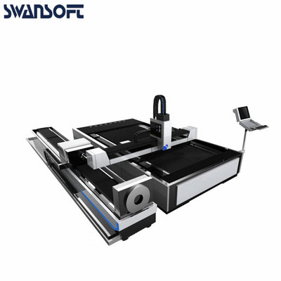 China WSCT-2000W  3015 Steel sheet metal fiber sheet metal and tube laser cutting machine with 3 years warranty supplier