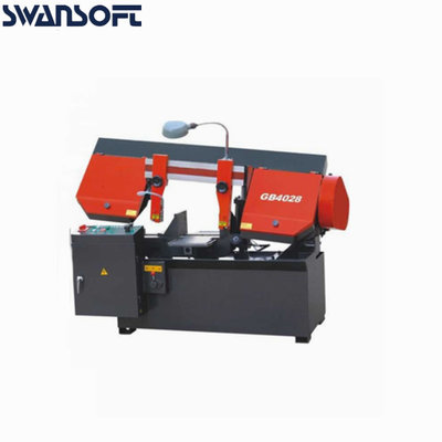 China Semi Automatic Industrial Iron Precision Metal Steel Cutting Horizontal Metalworking Band Sawing Machine GB4028 supplier