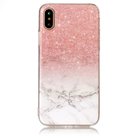 2017 Custom IMD Glitter MarbleTPU Mobile  Back phone Case for iphone X