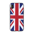Top selling UK Germany USA Brazil Spain international flags pattern custom logo cell phone case for iphone 8
