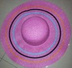 2017 Yiwu Wholesale Summer Colorful Striped Sloopy Mexican Sandbeach Cowboy Sun Paper Straw Hats Caps