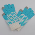 2017 Wave Pattern Customized Beautiful Jacquard Winter Magic Ladies Girls Touch Screen Gloves