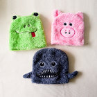 Funny warm cute wholesale hot-selling frog pig shark patterns hats fur fleece animal knittted caps for kids