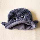 Funny warm cute wholesale hot-selling frog pig shark patterns hats fur fleece animal knittted caps for kids