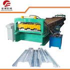 Colored Steel Floor Deck Roll Forming Machine , Sheet Metal Forming Equipment 