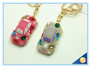 Wholesale Fashion Design Rhinestone Crystal Cars Key Chain Decoration Keychain For Women Car