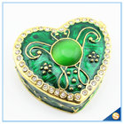 Wholesale Enamel Heart Shape Trinket Box Two color Jewelry Box SCJ944