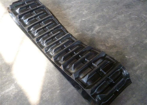 China Combine harvester dc60 rubber crawler track for lawn mower by vietnem market's need supplier