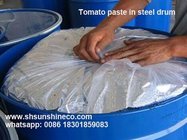 Aseptic bag tomato paste in drum  with 100% fresh tomato and non-GMO 36-38% Brix Cold break