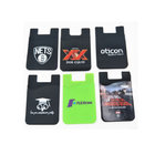 Custom Printed Logo Sticker Silicone Mobile Phone Card Holder Adhesive Cell Phone Stand Credit Card Holder
