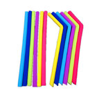 Wholesale Food Grade Silicone Straws Reusable Colorful Drink Straws