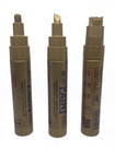 Chisel Tip oil based paint marker pen valve-action multichem ink Gold color marker