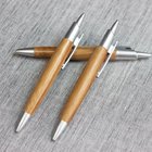 Recycle Logo Wood Ball Pen with Metal Clip