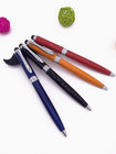 wholesale lightblue color metal pen for hotel use slim barrel metal ball point pen