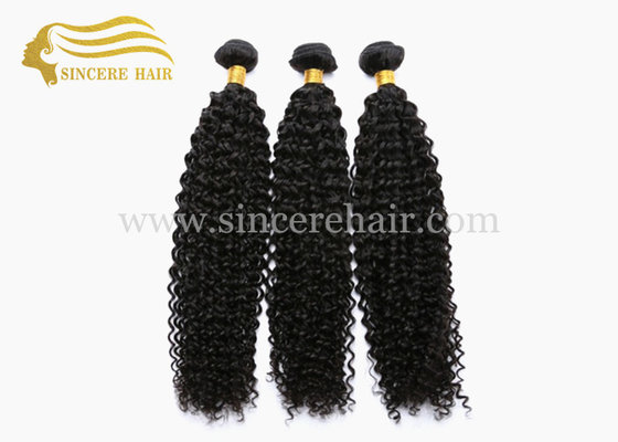 China 22&quot; CURLY Hair Extensions for Sale, 55 CM Black Curly Remy Human Hair Weft Extensions 100 Gram each Piece For Sale supplier