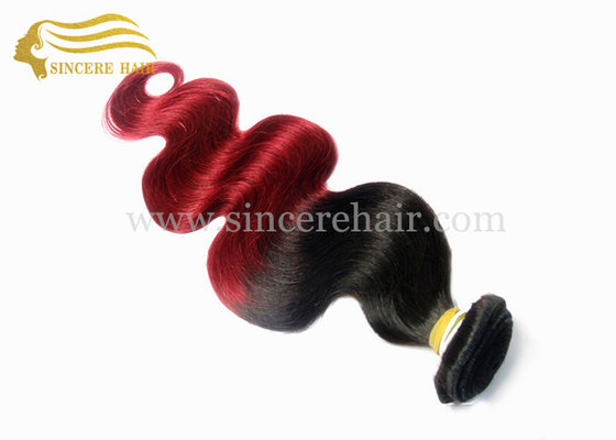 China 22&quot; Body Wave OMBRE Hair Extensions for Sale, Hot Selling 55 CM BW OMBRE Remy Human Hair Weft Extensions For Sale supplier