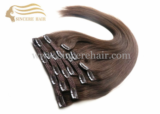 China Hot Sell 55 CM Straight Remy Human Hair Extensions Clips-In 9 Pieces 100 Gram for Sale supplier