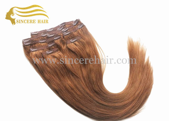 China 20&quot; Clip In Hair Extensions for sale - 20 Inch Straight 100 Gram 8 PCS Clips-In 100% Remy Human Hair Extensions for Sale supplier