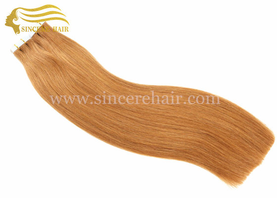 China 22&quot; Double Drawn Tape In Hair Extensions for sale, 22&quot; Straight Brown DD Double Sided Glue Tape Hair Extensions For Sale supplier