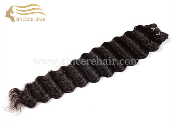 China 60 CM Brazilian CURLY Hair Weft Extensions for Sale, 24 Inch Brown Curly Remy Human Hair Extension Machine Weft for Sale supplier