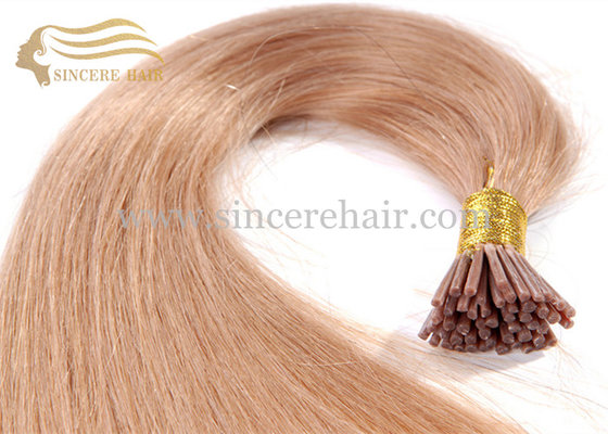 China 55CM Remy Stick Human Hair Extensions - 1.0 Gram Silk Straight Pre Bonded I Tip Hair Extensions For Sale supplier