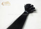 55 CM Double Drawn Virgin Human Hair Extensions Flat-Tip for sale - Black Fusion Flat Shape Hair Extension for sale supplier