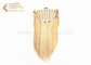 16&quot; Blonde Hair Wigs - 40 CM Straight Blonde Remy Human Hair Half Wig 90 Gram For Sale supplier