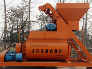 Quality JS1000 double horizontal shaft forced concrete mixer 60m3 per hour