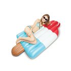 Giant Floating Water Mat Rainbow Colors Inflatable Pool Float Ice Popsicle